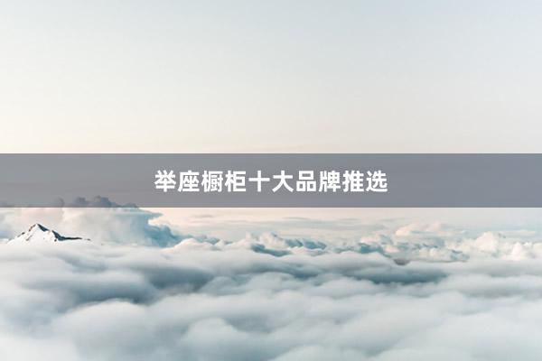 举座橱柜十大品牌推选